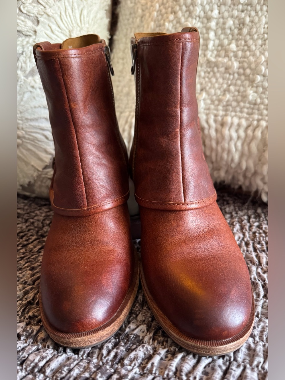 Gorgeous Kork-Ease Kalista Leather Zip Boots Tan Rum (Brown) Women’s 8M - Picture 3 of 7